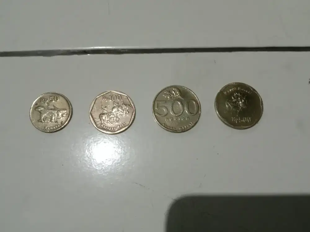 uang logam 50/100/500.