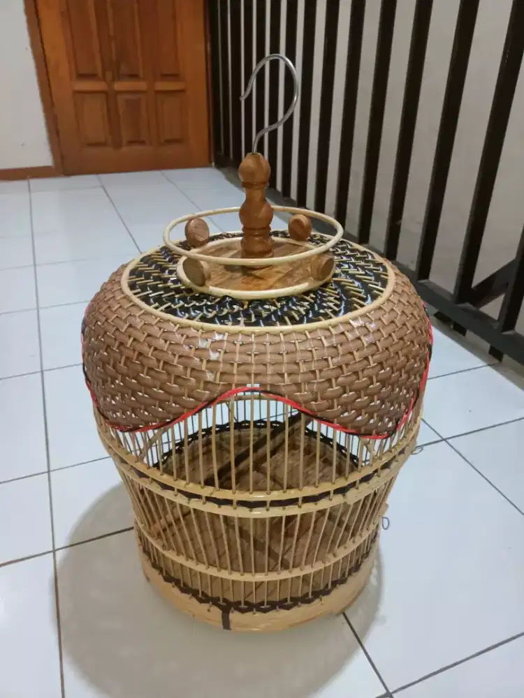 Kandang Burung Titiran perkututut puter Baru Bahan Rotan asli Cirebon