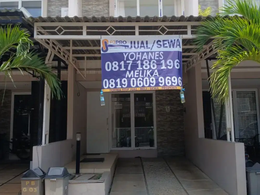 Disewakan rumah 2 lantai bebas banjir di kawasan taman surya