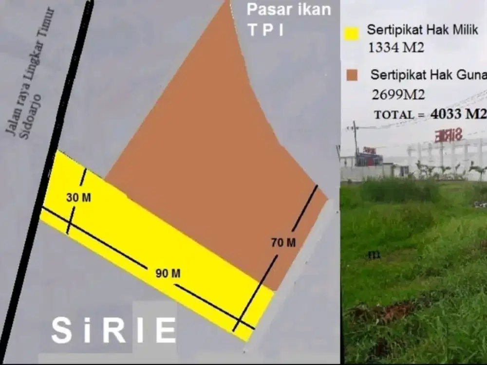 Tanah Industri Lingkar Timur Juanda Waru Sidoarjo