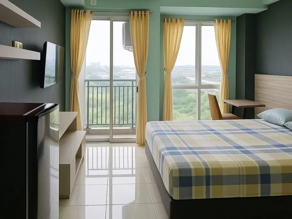 Disewakan Harga Miring Apartemen Grand Dhika City Studio Furnish Terkoneksi LRT Jatimulya