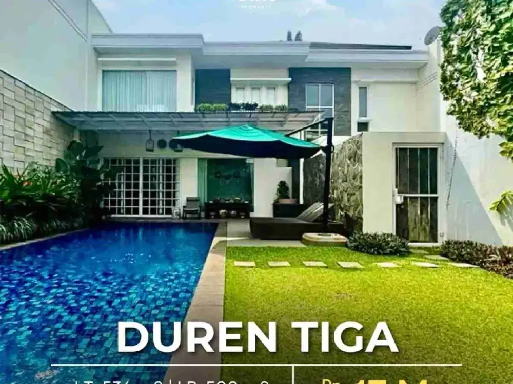 LUXURIOUS MODERN DESIGN
DALAM TOWNHOUSE
SEMI FURNISHED di DUREN TIGA JAKARTA SELATAN