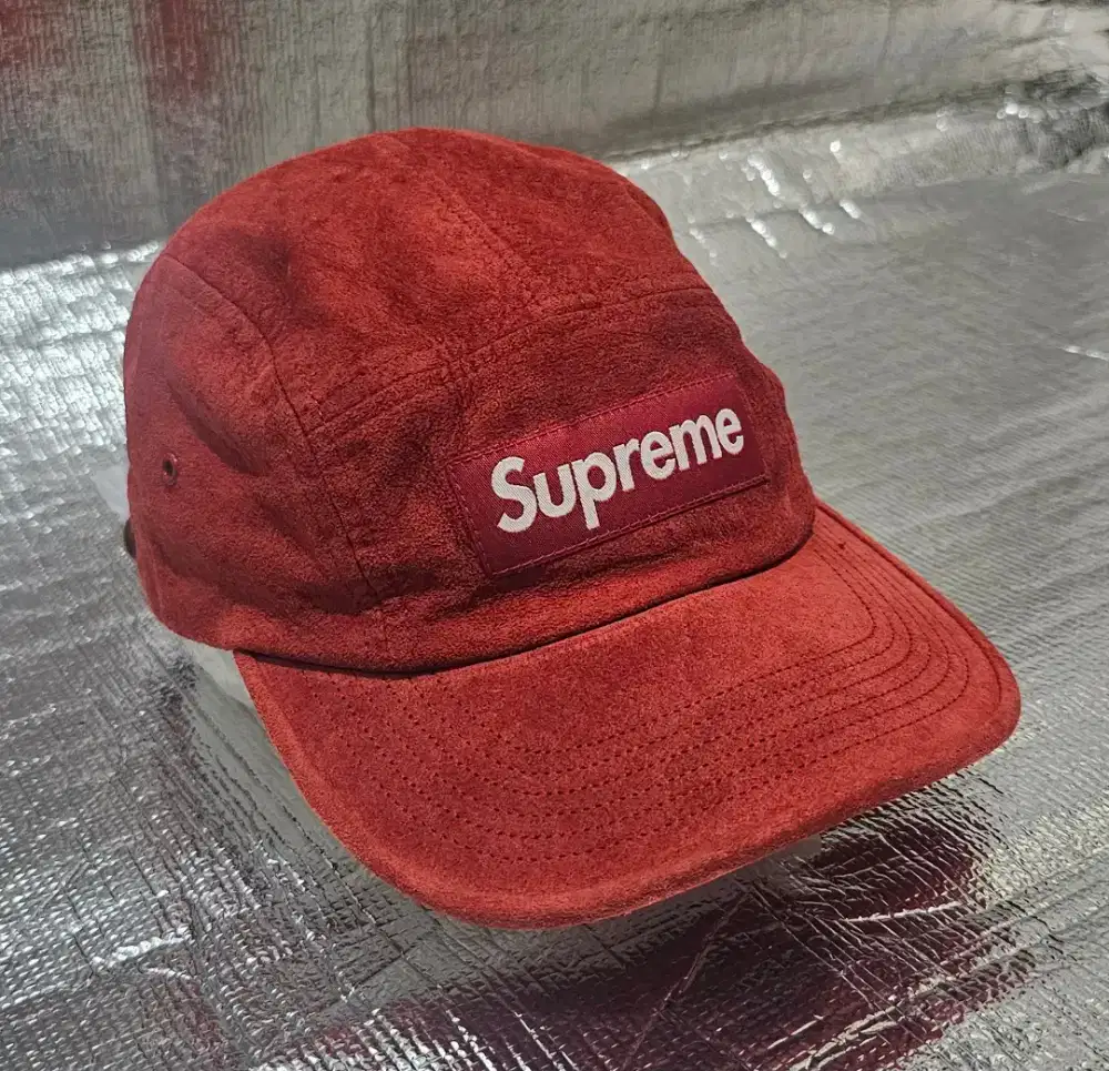Supreme Cap Original Suede Leather Strap - Rare Color RED