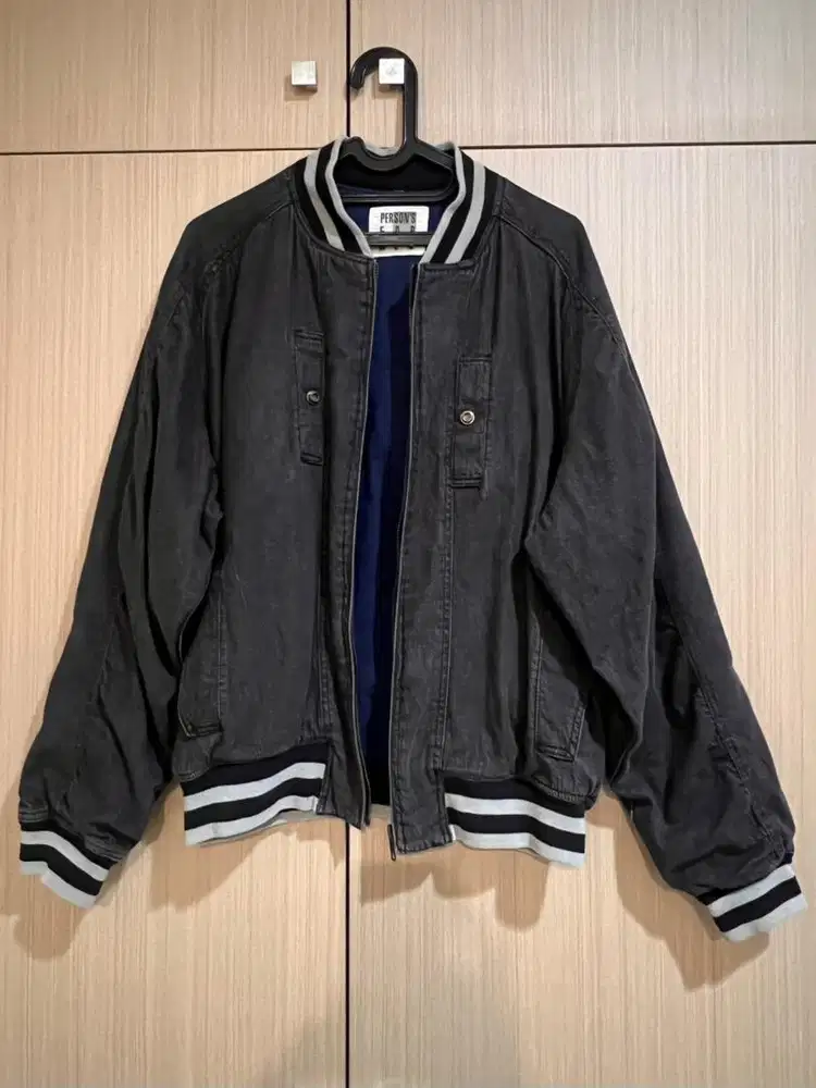Bomber Denim Jacket L