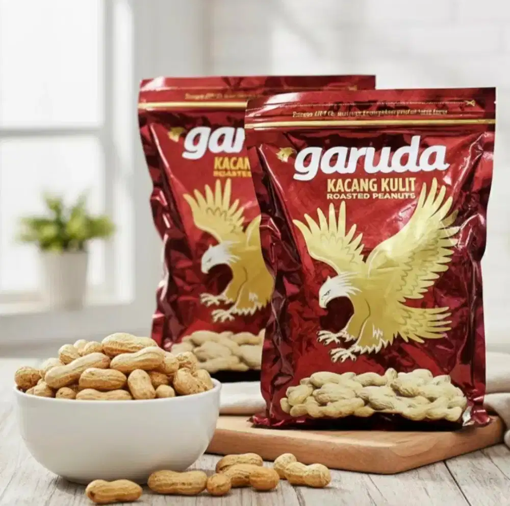 Kacang kulit garuda roasted peanuts 720gr