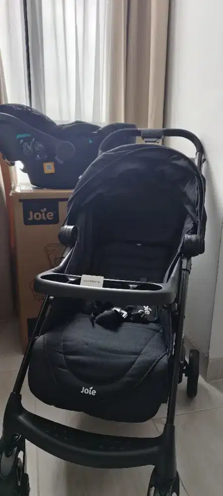 Stroller Joie Muze Lx Travel System + Carseat Like new lengkap