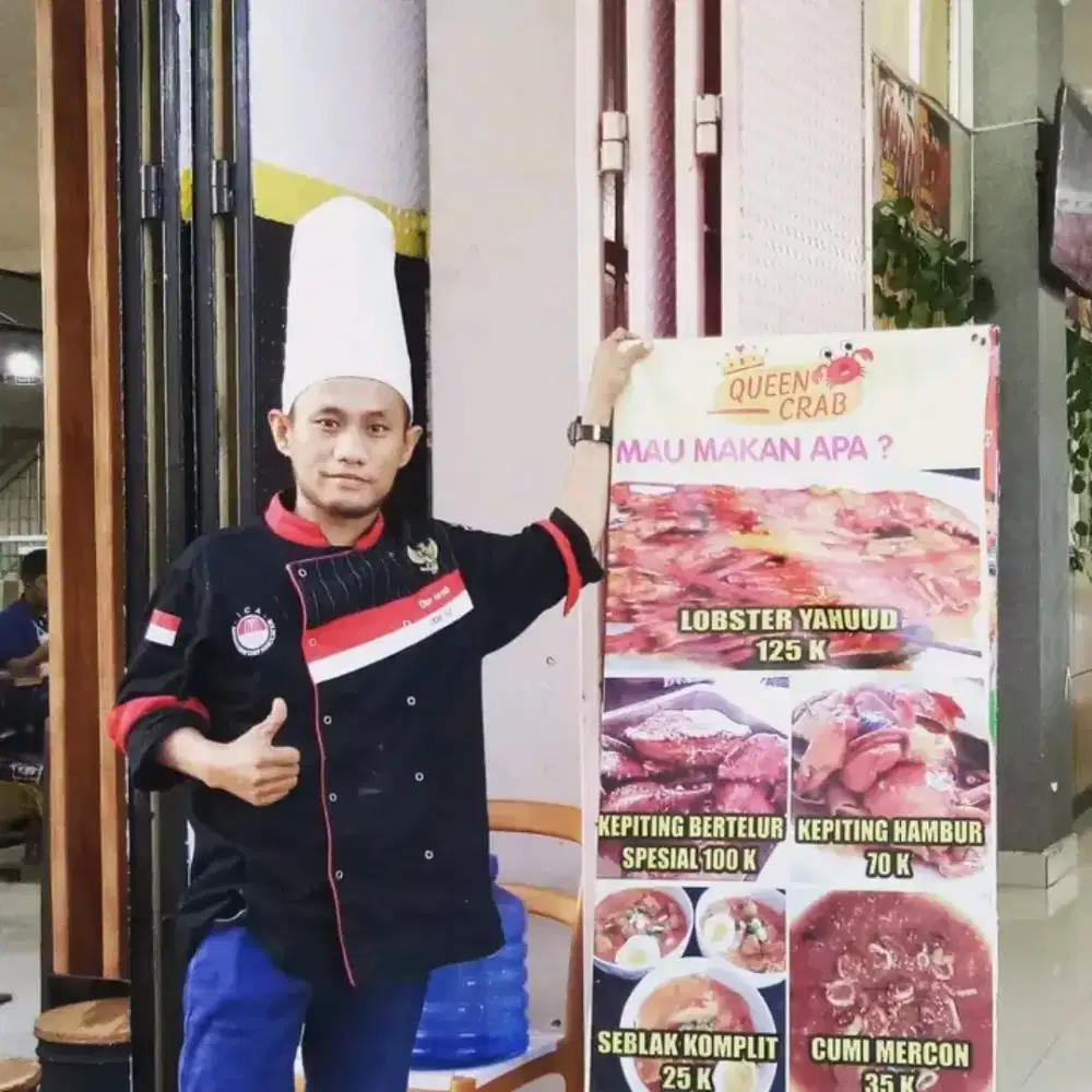 Mencari pekerjaan sebagai koki atau chef .