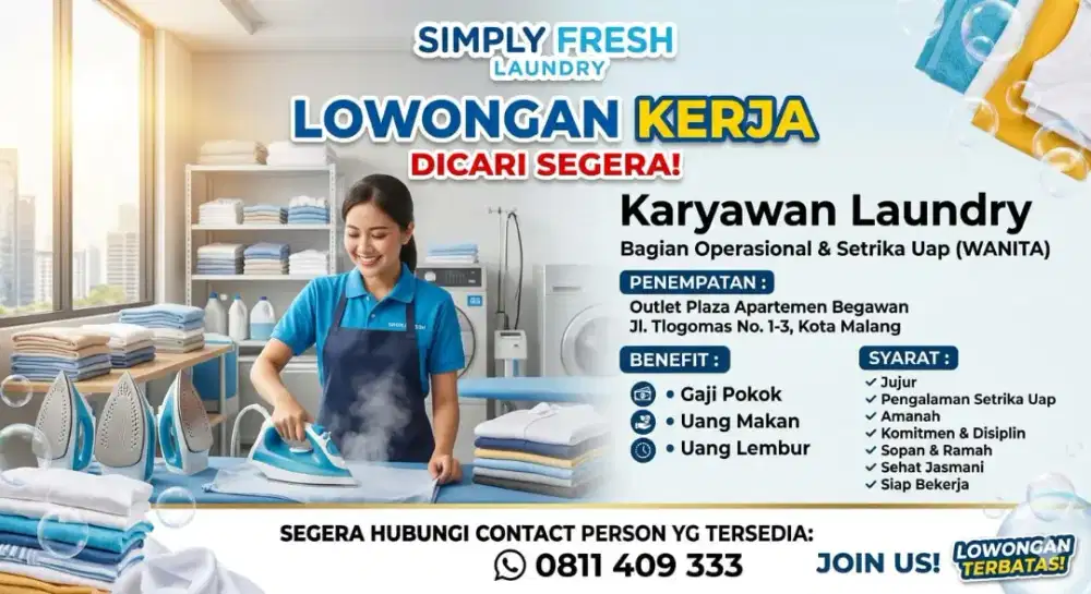 Di butuhkan SEGERA!!