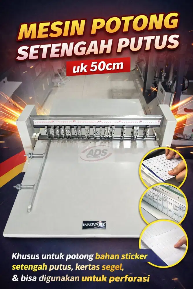 MESIN PERFORASI / PENEKUK KERTAS DAN CREASING MANUAL DAN OTOMATIS