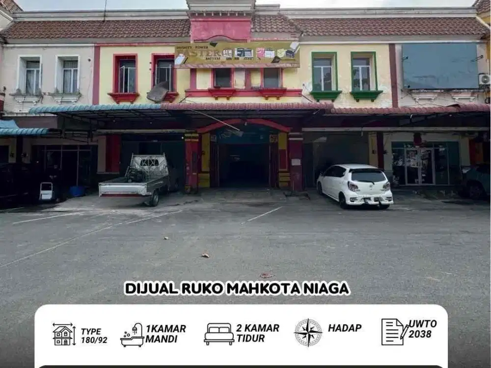 dijual dan sewa ruko 2 lantai mahkota niaga batam