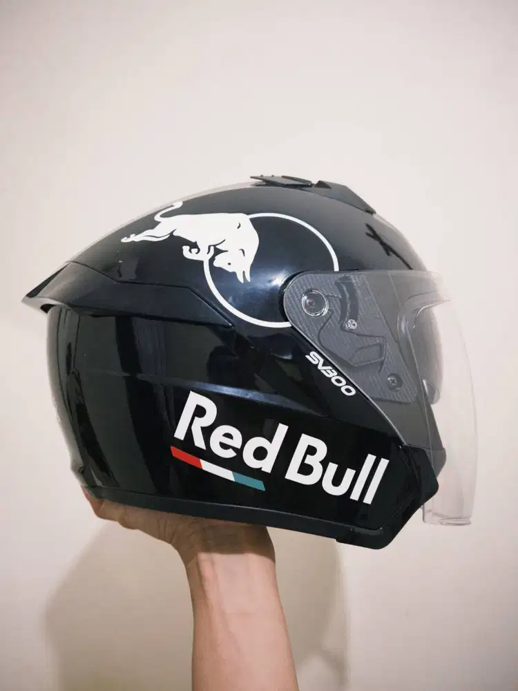 RSV HELM SV300 GLOSSY REDBULL - DOUBLE VISOR