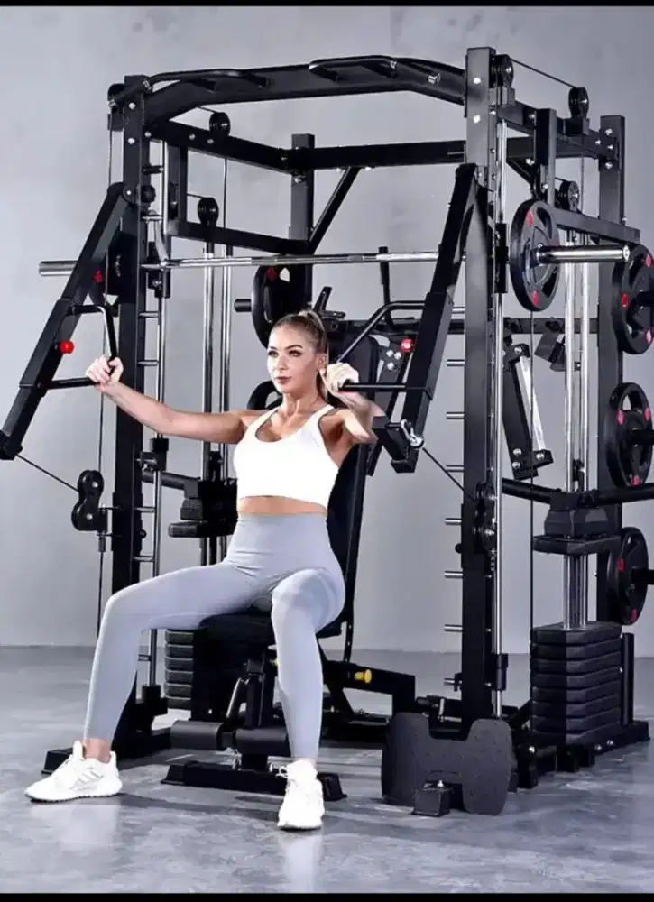 Alat fitness Smith machine USAFIT multifungsi COD