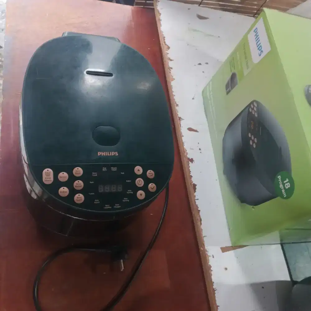 PHILIPS Digital Rice Cooker HD4515/91 Hijau Second / Bekas