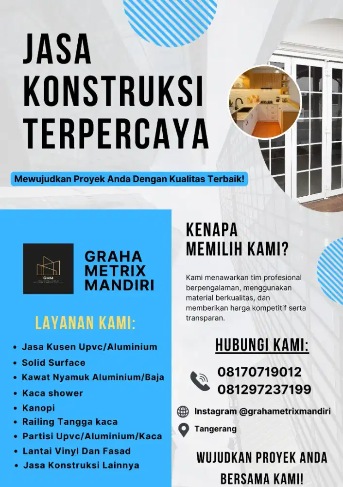 Jasa kusen kedap suara dan aluminium