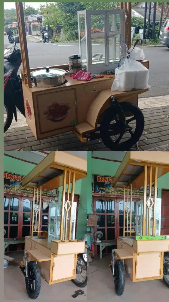 gerobak sespan nempel motor