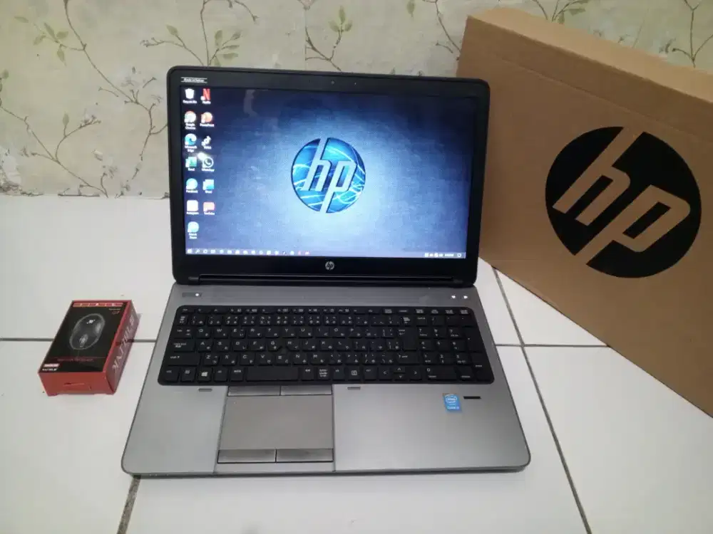 Laptop HP Probook slim, core i5 gen 4, ram 8 GB normal