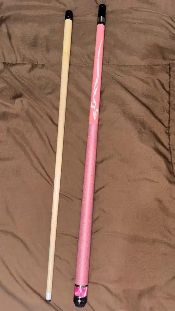 STIK BILLIARD CUPPA F8 PINK KAYU