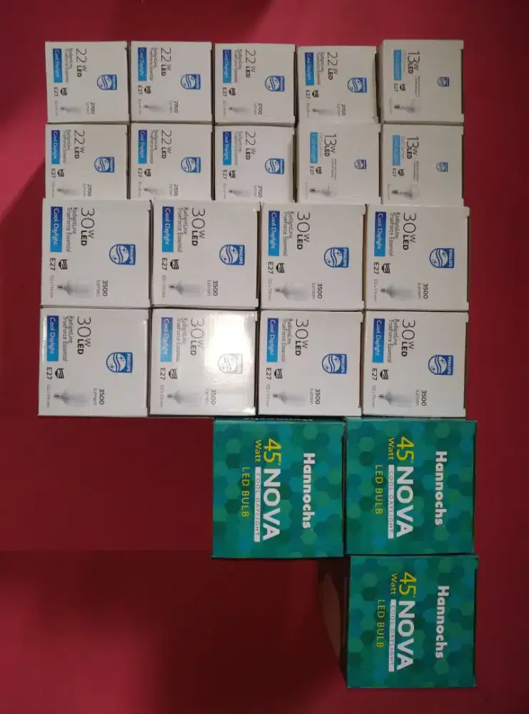 habisin setok lampu led philips/hannochs borong semua saja siap antar