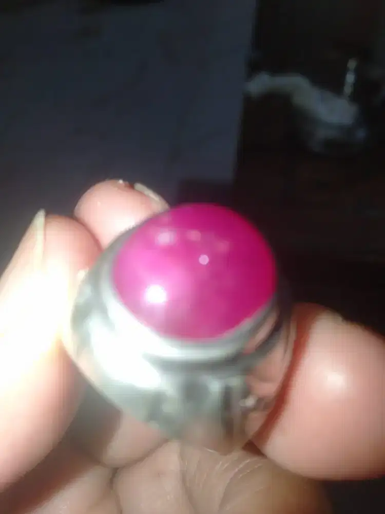 Cincin Ruby ring perak tempah ukuran7/8