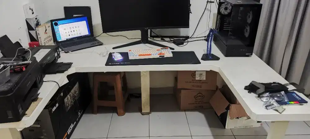 Meja gaming custom | meja komputer | meja PC