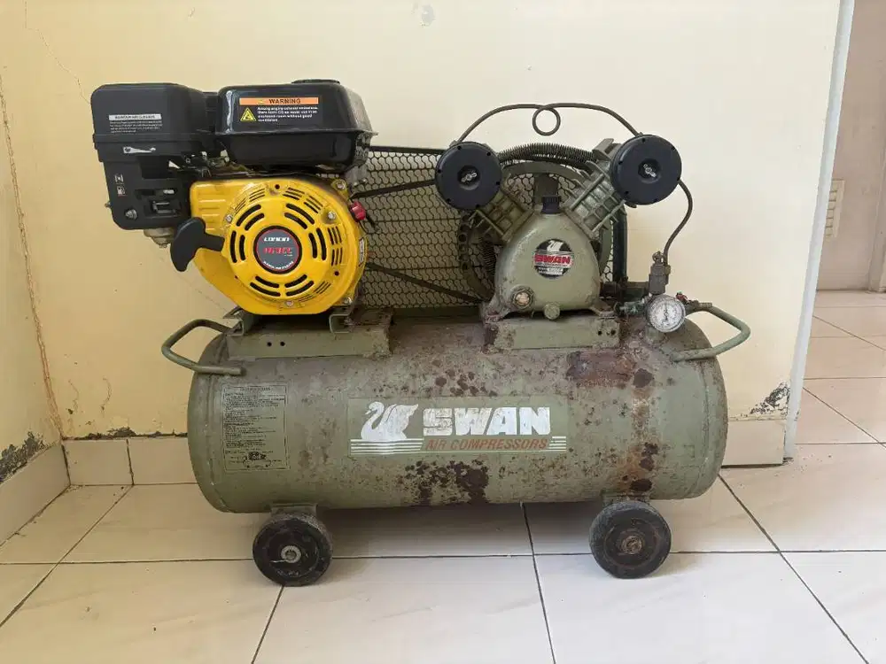 Jual Kompresor Angin SWAN SUV-212 + Mesin Penggerak LONCIN 5.5 HP