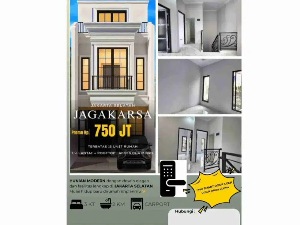 Dijual Rumah Strategis Dekat Toll, Sekolah, RS di Jagakarsa