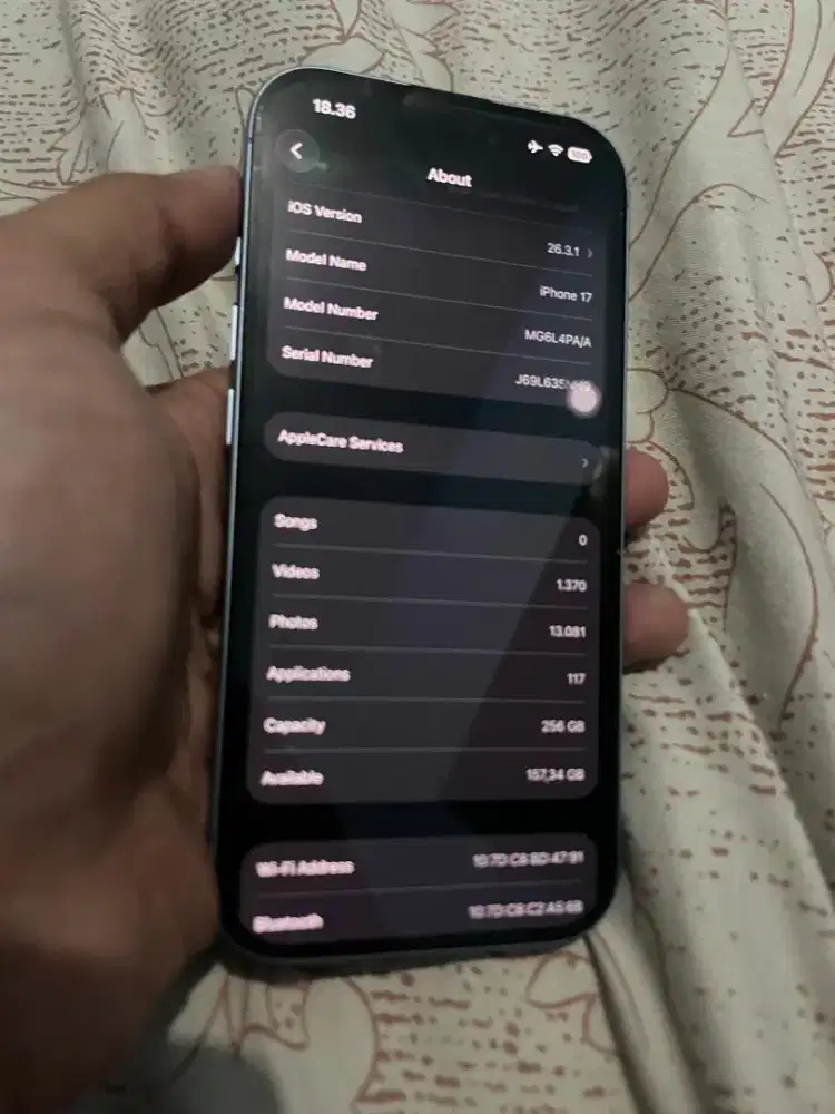 iPhone 17 256Gb Mist Blue Garansi iBox