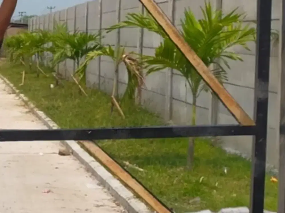 lokasi sudah diuruk dan dipagar 10 m dari jalan raya cikande