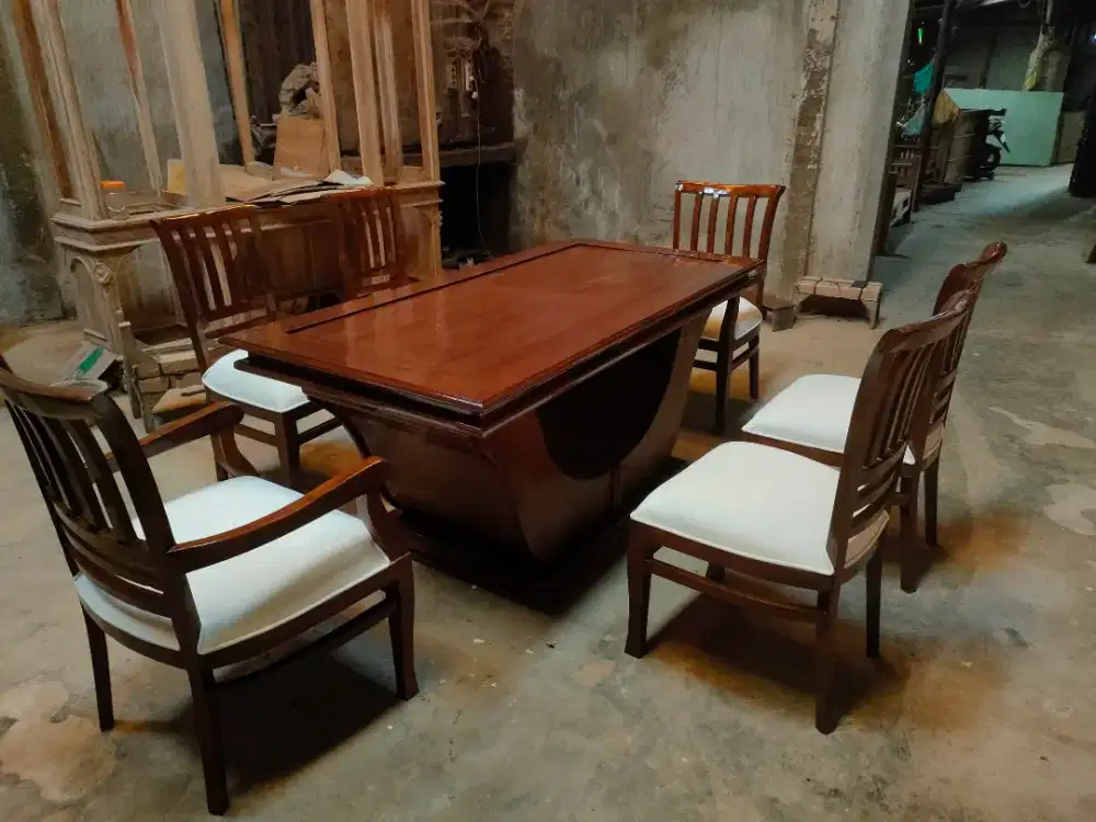 Meja makan minimalis terbaru full kayu jati