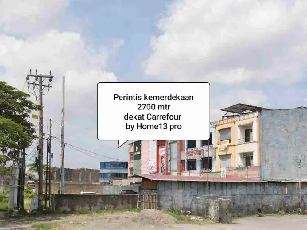 Lokasi jl Perintis kemerdekaan 2700 mtr dekat Carrefour Mtos