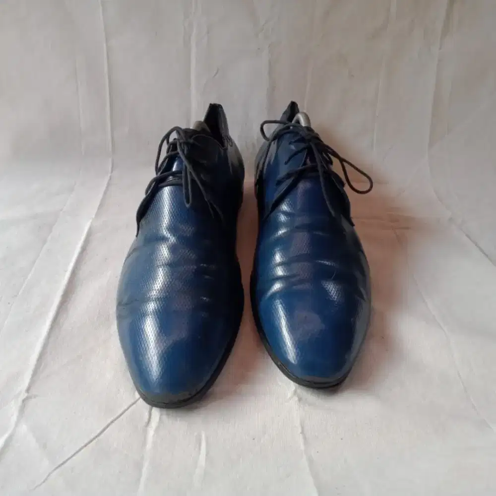 Size 42 sepatu dandy kulit pierre cardin blue