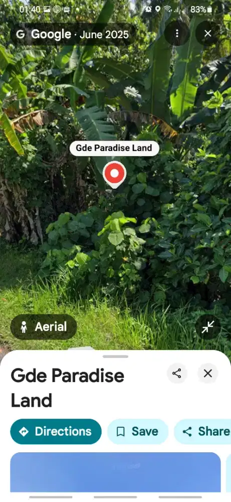 Dijual Tanah 45.550 meter².. 400.000 per meter