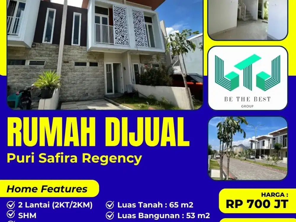 DEKAT KOLAM RENANG!! DIJUAL RUMAH GRAND SHANAYA - PURI SAFIRA MENGANTI (BARAT SURABAYA) HARGA NEGO SAMPAI DEAL