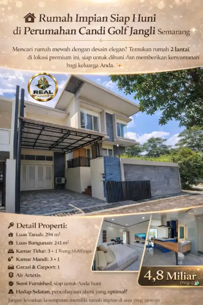RUMAH MEWAH DI CANDI GOLF SEMARANG KOTA