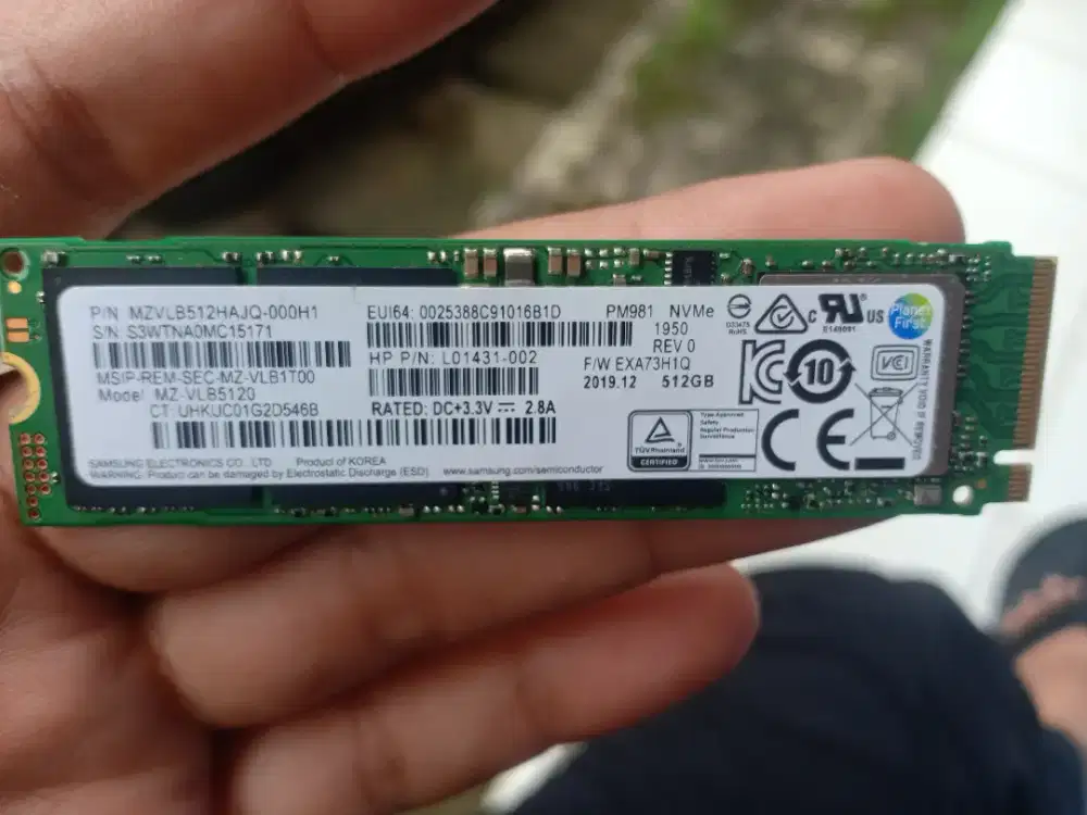 SSD NVME 512 GB SAMSUNG ORIGINAL COPOTAN 700 RIBU