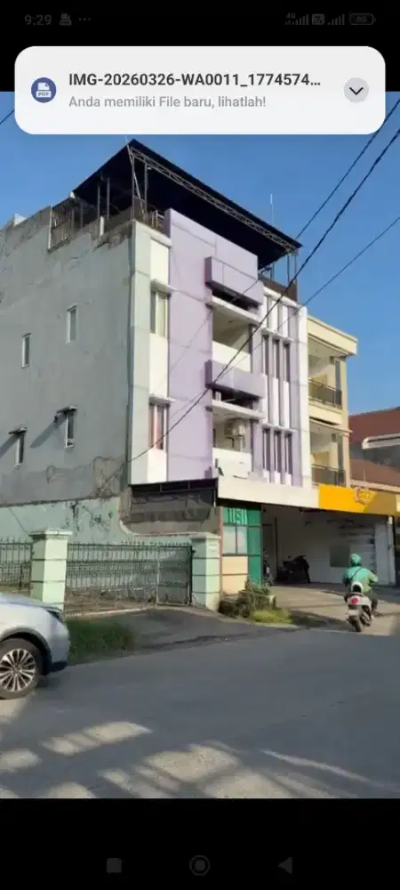 JUAL CEPAT GEDUNG KOMERSIAL 4lt, Cocok Kantor, Klinik dan Kost/Hotel