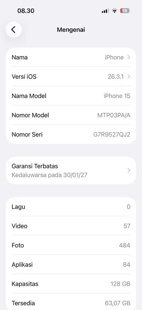 Jual Iphone 15 128 Mod Black