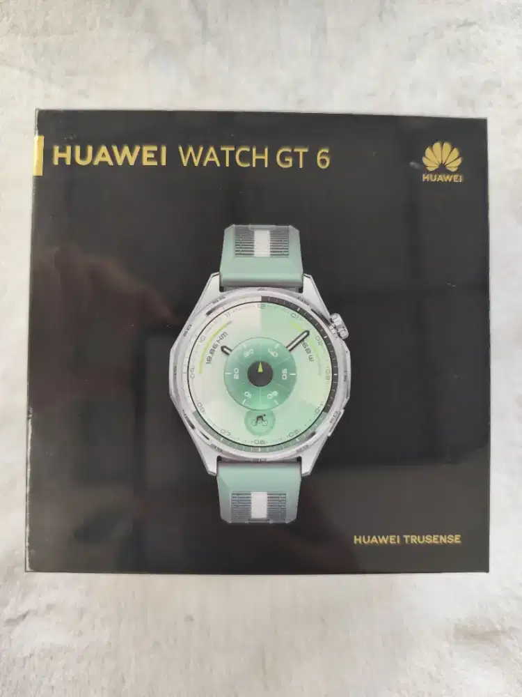 Huawei GT 6 46mm Green Smartwatch Jam Tangan Original Running Padel