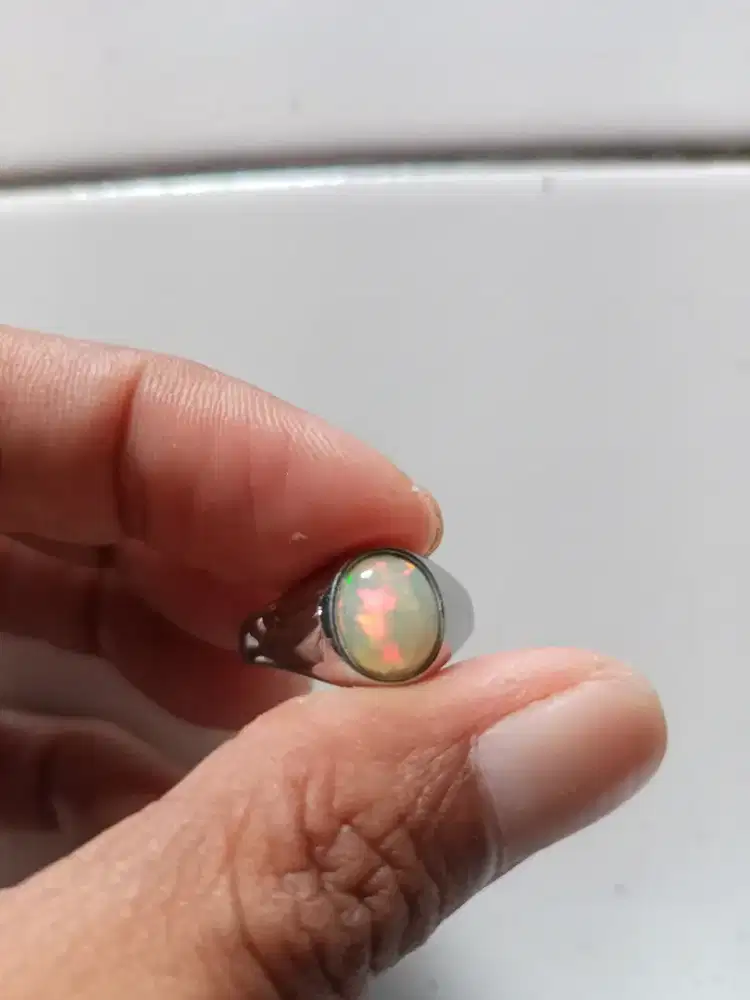 Batu Cincin Akik Permata Natural Opal Kalimaya Jarong Top