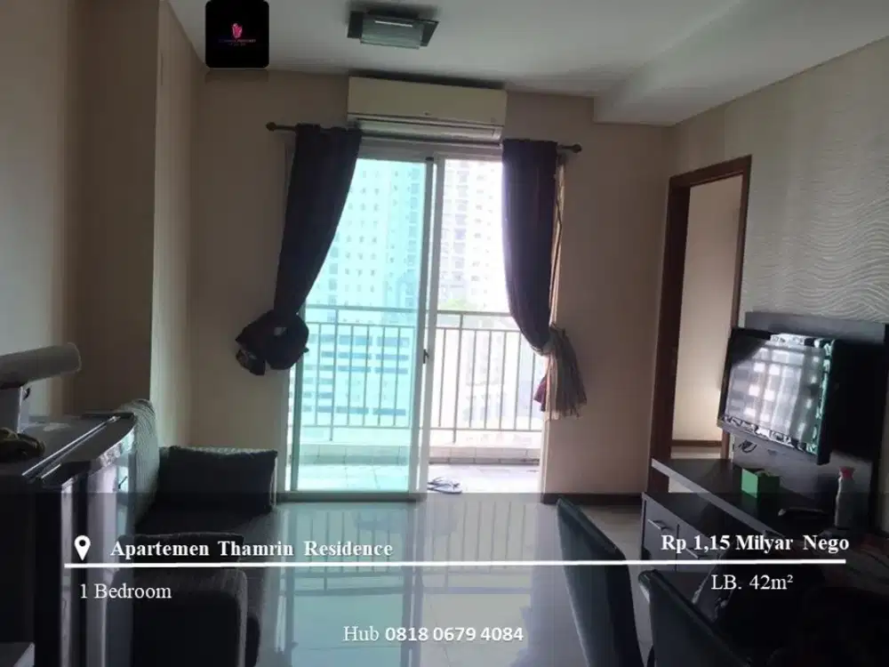 Dijual Apartement Thamrin Residence FF 1BR Mid Floor