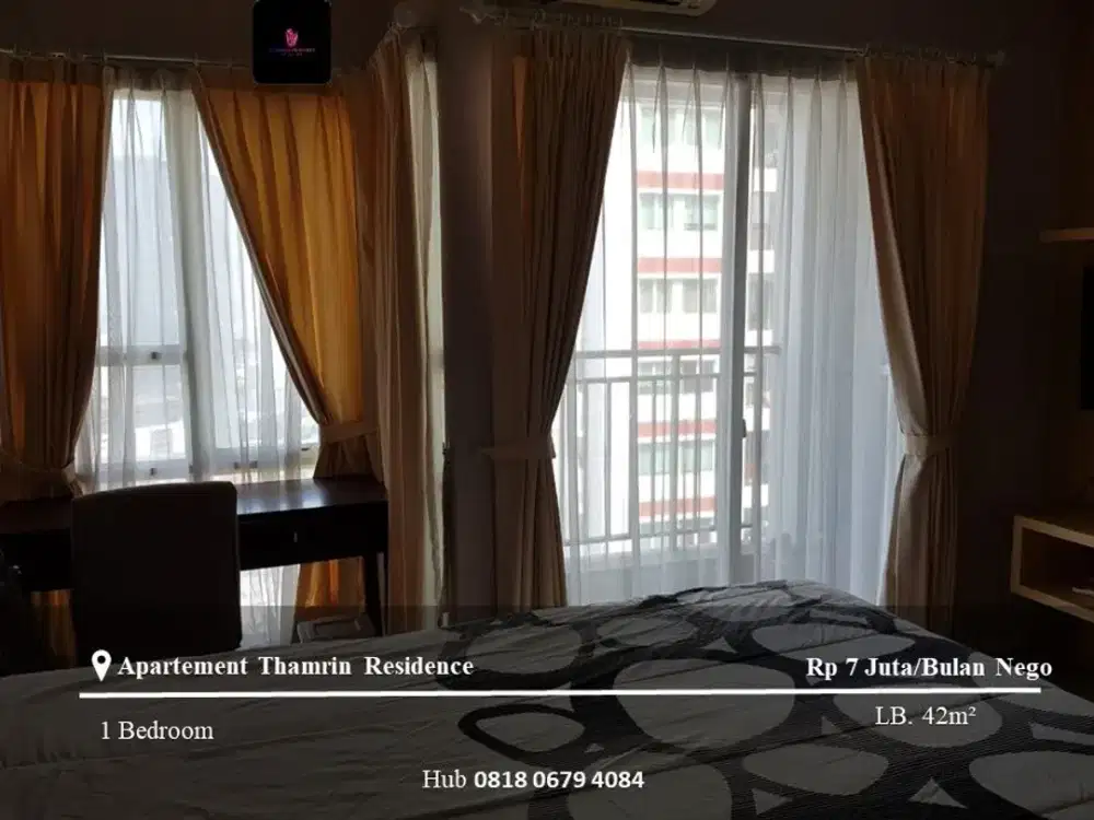 Disewakan Apartement Thamrin Residence 1BR High Floor Full Furnished