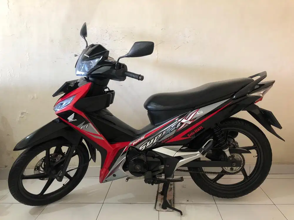Honda Supra X 125 Th.2017 merah hitam!!