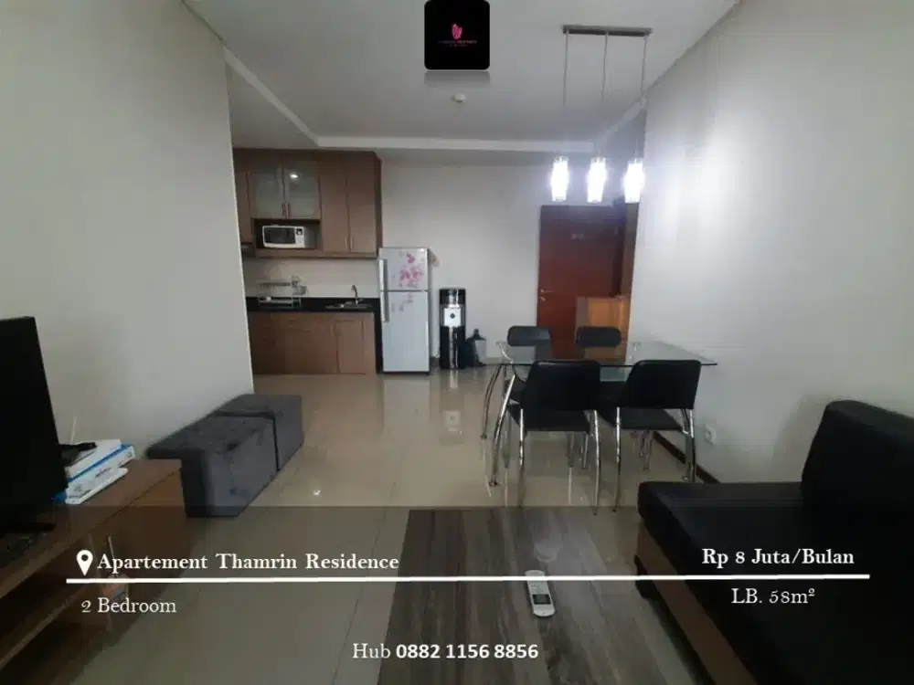 Disewakan Apartement Thamrin Residence High Floor 2BR FF