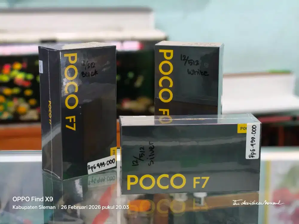 POCO F7 5G 12/512 NEW SEGEL TERMURAH GARANSI RESMI