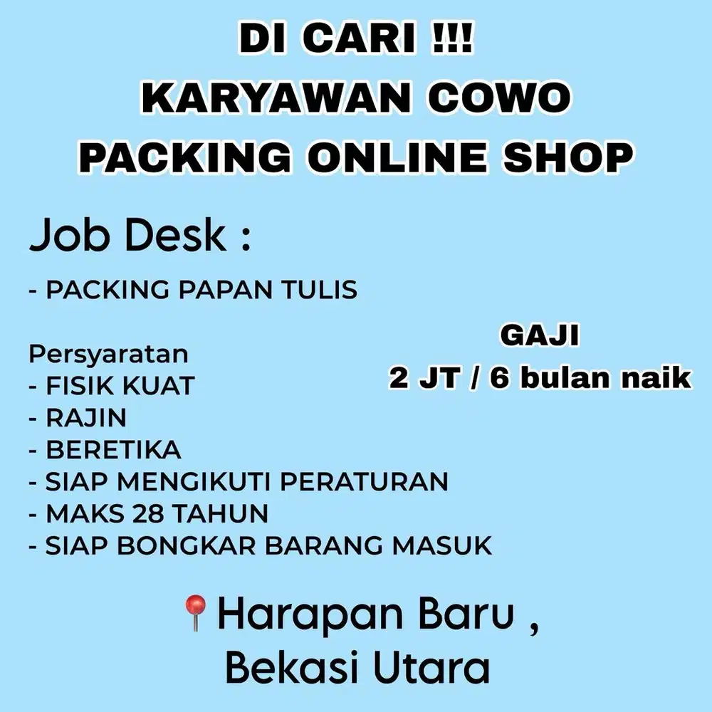 DICARI!! PACKING PAPAN TULIS & STATIONERY