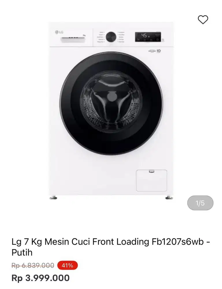 WM LG FRONT LOAD 7kg