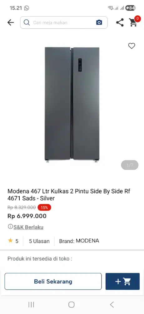 AQUA KULKAS SBS PROMO