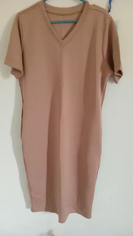 Preloved dress wanita bahan scuba