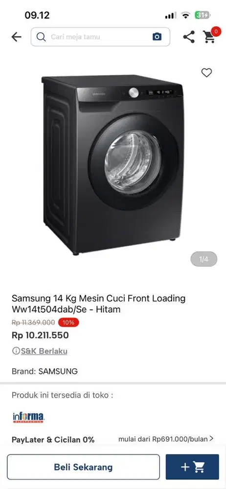 mesin cuci samsung
