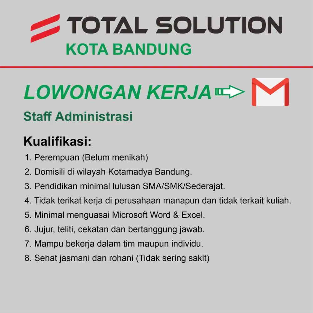 Lowongan Kerja Admin